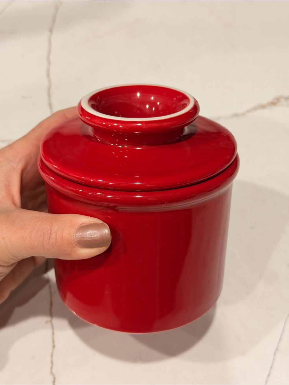 Butterbell Crock- Red Butter Keeper